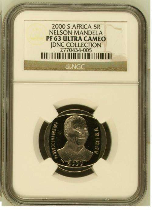 2000 NELSON MANDELA SMILY PF63 ULTRA CAMEO